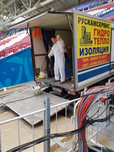 Гидроизоляция полимочевиной Стадиона Казань Арена